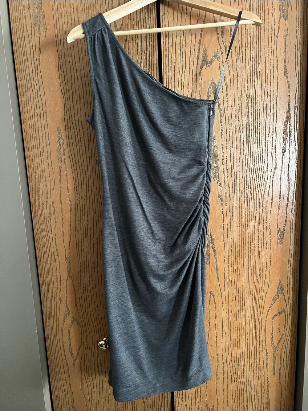 Banana Republic Asymmetrical One-Shoulder Dress - Gray